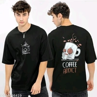 Helmont Men's Printed Round Black TshirtsFabric: Cotton BlendSleeve Length: Short SleevesPattern: PrintedNet Quantity (N): 1Sizes:S, M, L, XL, XXLCountry of Origin: India