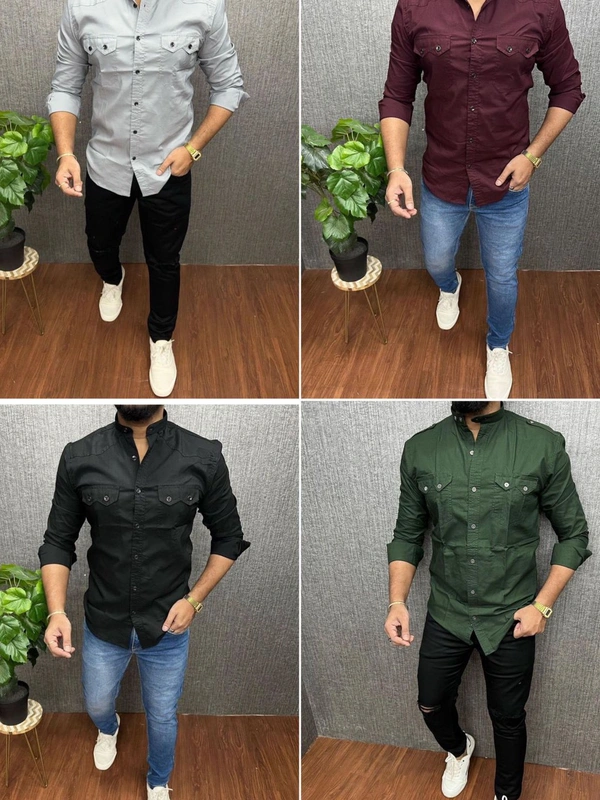 *Premium. Quality Ck Ban Collar Cotton Shirt Artical**BRAND:- Ck* *23k Showroom Article**Premium Quality Shirts**100% Cotton Shirts**Very Soft & Comfort Feel**4 Colours**Full Sleeves*Size : *M38 L40 XL42 XXL44*(Brand Standard Sizes)*Price : 💫 **Shipping Free ✌**Full Stock**350 Pcs Available in stock**See Video For Quality*Best Quality Guranteed