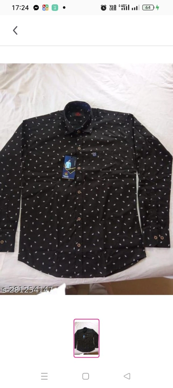 Men Formal ShirtsFabric: CottonSleeve Length: Long SleevesPattern: PrintedNet Quantity (N): 1Sizes:M (Chest Size: 40 in, Length Size: 27 in) L (Chest Size: 42 in, Length Size: 28 in) XL (Chest Size: 44 in, Length Size: 29 in) 100% cotton good qualitySize: M-40L-42XL-44Machine wash,hand wash and allCountry of Origin: India