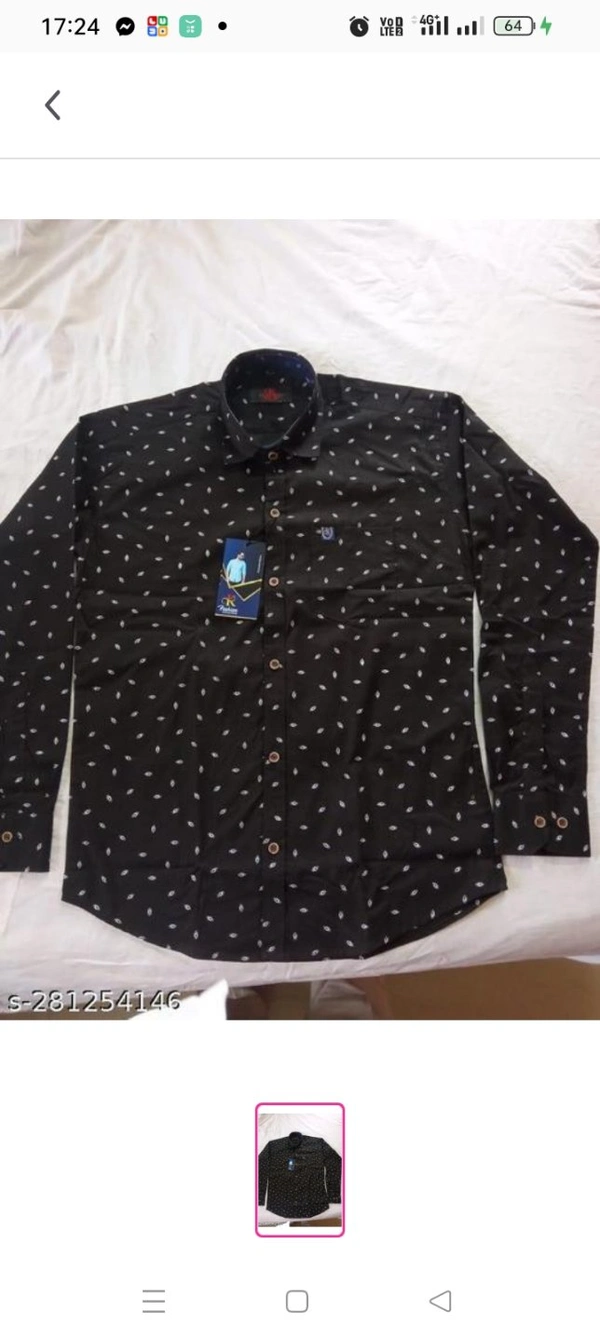 Men Formal ShirtsFabric: CottonSleeve Length: Long SleevesPattern: PrintedNet Quantity (N): 1Sizes:M (Chest Size: 40 in, Length Size: 27 in) L (Chest Size: 42 in, Length Size: 28 in) XL (Chest Size: 44 in, Length Size: 29 in) 100% cotton good qualitySize: M-40L-42XL-44Machine wash,hand wash and allCountry of Origin: India