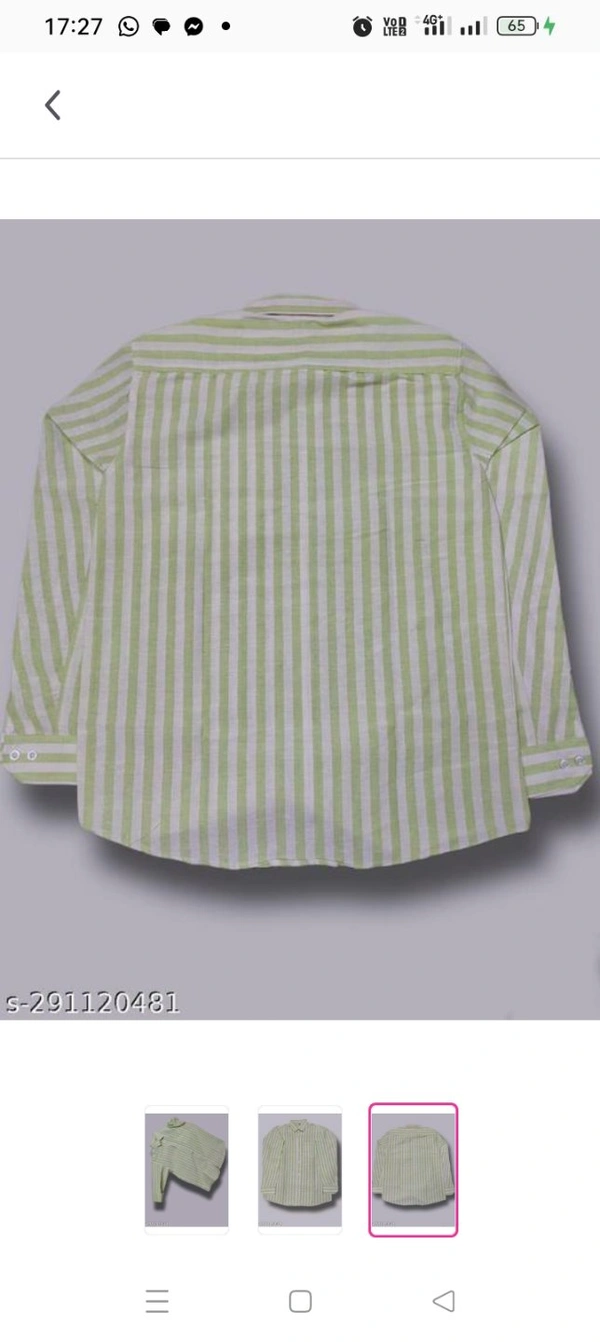 khadi cotton shirts.full.PATTAFabric: Khadi CottonSleeve Length: Long SleevesPattern: StripedNet Quantity (N): 1Sizes:M, L, XL, XXL, XXXLBEST QUALITY KHADI COTTON SHIRTS FOR MEN AND BOYS COMFORTABLE SIZE BEST CHOICE AND YOUR CHOICE..Country of Origin: India