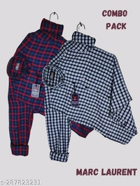 COMBO(Pack of 2) Men Check ShirtsName: COMBO(Pack of 2) Men Check ShirtsFabric: CottonSleeve Length: Long SleevesPattern: CheckedNet Quantity (1) -M L 42 Xl 44  XXL : 46 COMBO PACK OF 2 MEN'S SHIRTMens Check Shirt made with care 