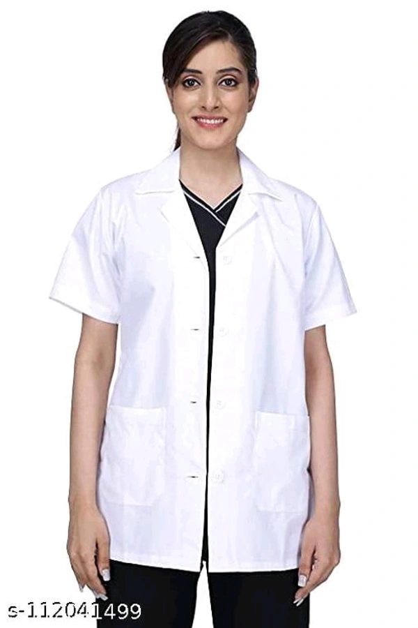  LATHIYA LAB COAT WHITE halfSizes: XS  S M  L  XL  XXL XXL