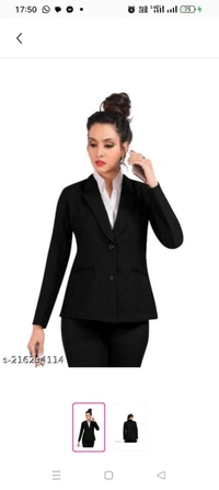  Women's Formal Blazer, Casual Blazer , Girl's Stylish Blazer Fabric: Cotton BlendSleeve Length: Long SleevesPattern: SolidNet Quantity (N): 1Sizes: S M L XL XXL