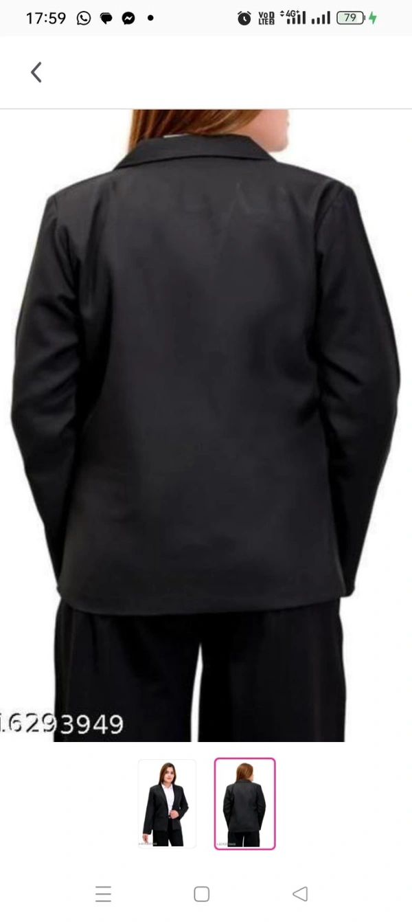 Women's Formal Blazer, Casual Blazer , Girl's Stylish Blazer, women's Stylish Blazer, Trendy Women's Blazer, Trendy Girl's Blazer Name: Women's Formal Blazer, Casual Blazer , Girl's Stylish Blazer, women's Stylish Blazer, Trendy Women's Blazer, Trendy Girl's Blazer Fabric: Cotton BlendPattern: SolidNet Quantity (Net)-1 Size : S M L XL XXL