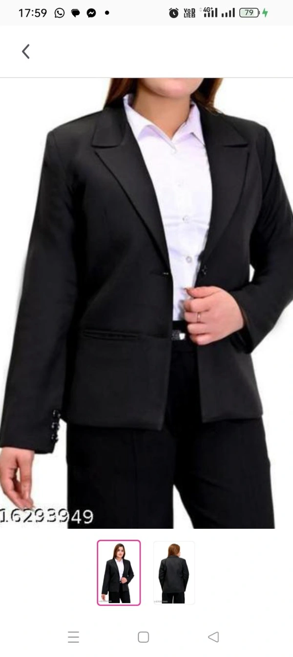 Women's Formal Blazer, Casual Blazer , Girl's Stylish Blazer, women's Stylish Blazer, Trendy Women's Blazer, Trendy Girl's Blazer Name: Women's Formal Blazer, Casual Blazer , Girl's Stylish Blazer, women's Stylish Blazer, Trendy Women's Blazer, Trendy Girl's Blazer Fabric: Cotton BlendPattern: SolidNet Quantity (Net)-1 Size : S M L XL XXL
