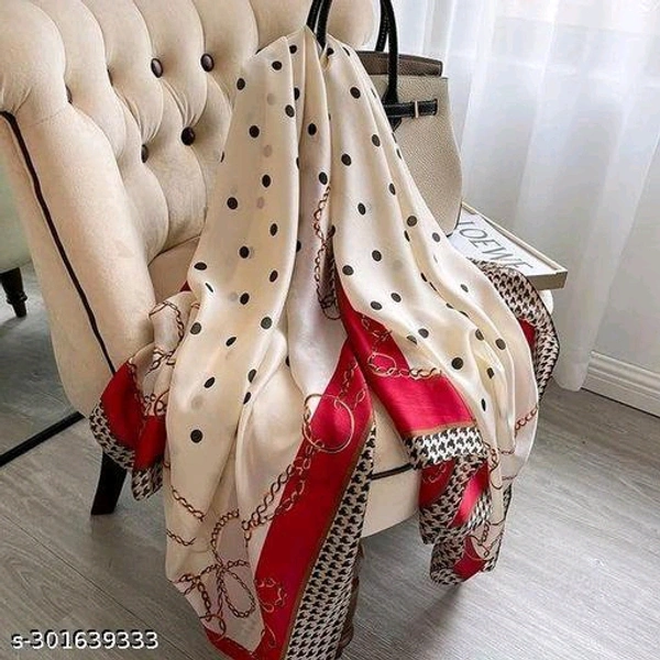 High Demand Scarfbybirds Scarf & StolesFabric: SilkPattern: PrintedNet Quantity (N): 1Premium Imitation Silk MaterialSizes: Free Size (Length Size: 1.8 m) Country of Origin: India