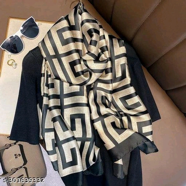 High Demand Scarfbybirds Scarf & StolesFabric: SilkPattern: PrintedNet Quantity (N): 1Premium Imitation Silk MaterialSizes: Free Size (Length Size: 1.8 m) Country of Origin: India
