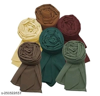High Demand ICW Women Soft Chiffon Georgette Scarves Shawl Stoles Long Scarf Wrap head ScarvesFabric: GeorgettePattern: SolidNet Quantity (N): 6Care Instructions: Machine Washweightless georgette fabric 100 % pure soft feel itSIZE (L X B ) 180 X 75 CMSizes: Free Size (Length Size: 3 m) Country of Origin: Indi