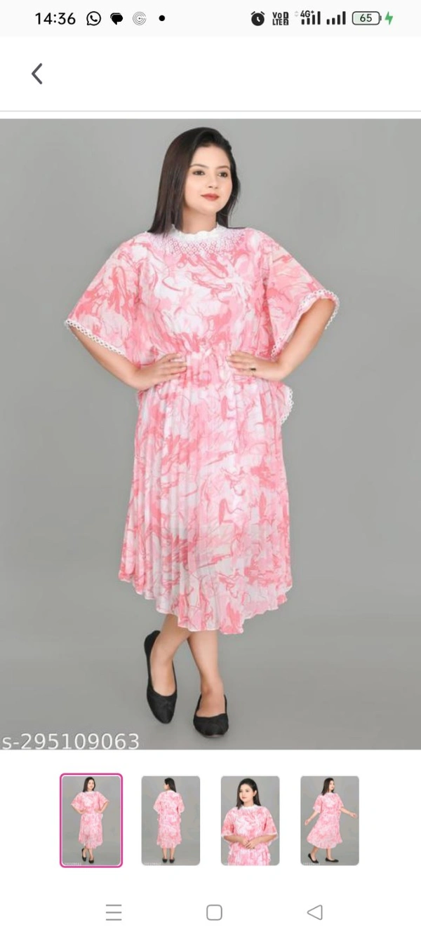 Aagyeyi Refined KurtisName: Aagyeyi Refined KurtisFabric: GeorgetteSleeve Length: Three-Quarter SleevesPattern Printed: Size: -L X XXL Country of Origin: India