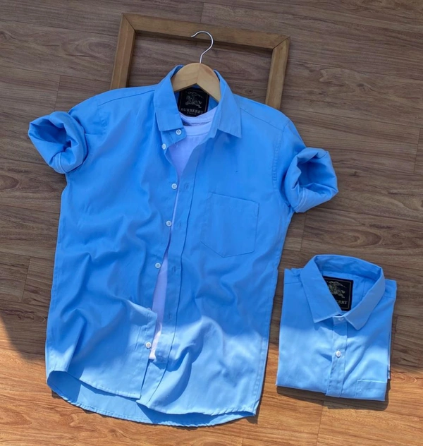 *Brand - Burberry**Full Sleeves Plain shirts**6 Ultimate COLOURS**NEXT TO ORIGINAL Showroom Artical**Havy Quality**100% Original Soft Cotton Fabric**Take for Personal use**BRANDED BUTTONS* SIZE *M L XL*             *38:40:42*  Free Ship/-* *Full Stock*