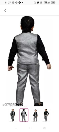 High Demand PG Kids Boys Stylish 3 Piece Suite SetTop Fabric: Cotton BlendBottom Fabric: Cotton BlendSleeve Length: Long SleevesTop Pattern: SolidBottom Pattern: SolidNet Quantity (N): SingleAdd-Ons: Bow TieSizes:2-3 Years (Bottom Length Size: 21 in) 3-4 Years (Bottom Length Size: 23.5 in) 4-5 Years (Bottom Length Size: 26 in) 5-6 Years (Bottom Length 