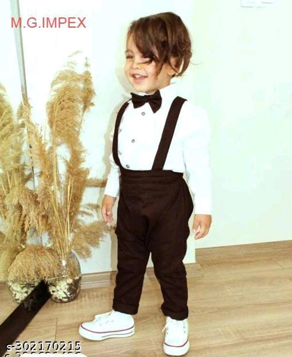 Modern Stylish Boys Top & Bottom SetsTop Fabric: Cotton BlendBottom Fabric: Cotton BlendSleeve Length: Long SleevesTop Pattern: SolidBottom Pattern: SolidNet Quantity (N): SingleSizes:0-1 Years, 1-2 Years, 2-3 Years, 3-4 Years, 4-5 YearsCountry of Origin: India