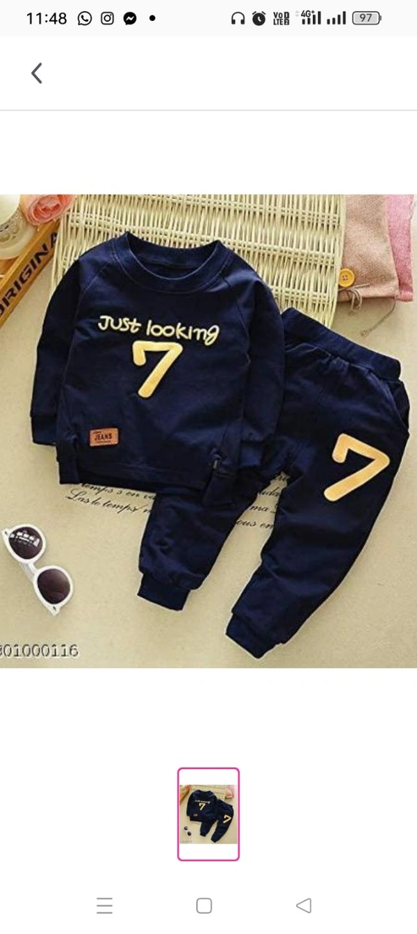 High Demand CUTE KIDS SETTop Fabric: CottonBottom Fabric: CottonSleeve Length: Long SleevesTop Pattern: PrintedBottom Pattern: PrintedNet Quantity (N): SingleAdd-Ons: No Add OnsSizes:0-1 Years, 1-2 Years, 2-3 Years, 3-4 Years, 4-5 YearsCountry of Origin: India