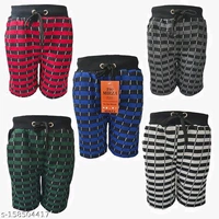  Boys shorts combo pack Shorts & Capris Pack of 5Fabric: CottonPattern: PrintedNet Quantity (N): 5High quality premium  Boys Shorts direct from the manufacturers. Gives you perfect fit, comfort feel,specially made for boys. Trusted brand online and no compromise on quality.Sizes: 3-4 Years, 5-6 Years, 7-8 Years, 9-10 Years, 11-12 Y