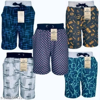  Boys shorts combo pack Shorts & Capris Pack of 5Fabric: CottonPattern: PrintedNet Quantity (N): 5High quality premium  Boys Shorts direct from the manufacturers. Gives you perfect fit, comfort feel,specially made for boys. Trusted brand online and no compromise on quality.Sizes: 3-4 Years, 5-6 Years, 7-8 Years, 9-10 Years, 11-12 Y