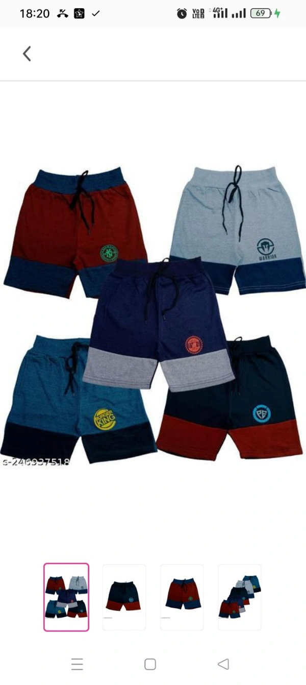  BOTTOM CUTTANCE SHORTS 5PKFabric: CottonPattern: Self DesignNet Quantity (N): 5BOYS SHORTS made up of EXPORT QUALITY COTTON fabric......5 different ATTRACTIVE COLOURS with DIFFERENT PRINTS......DRAWCARD enclosed with ELASTIC WAISTBAND......SINGLE POCKET at right side.....RICH LOOK & COMFORTABLE FEEL........Sizes: 4-5 Years, 5-6 Years, 6-7 Years, 7-8 Ye