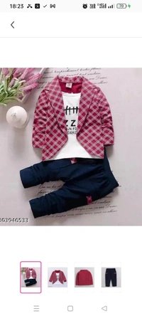 Stinity Boys and Girl Jacket with attached T-shirt and Pant Clothing Set for Girls wear and Boys wearTop Fabric: HosieryBottom Fabric: HosierySleeve Length: Long SleevesTop Pattern: PrintedBottom Pattern: SolidNet Quantity (N): SingleAdd-Ons: No Add OnsSizes:6-9 Months, 6-12 Mon