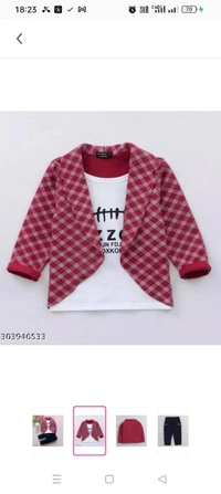 Stinity Boys and Girl Jacket with attached T-shirt and Pant Clothing Set for Girls wear and Boys wearTop Fabric: HosieryBottom Fabric: HosierySleeve Length: Long SleevesTop Pattern: PrintedBottom Pattern: SolidNet Quantity (N): SingleAdd-Ons: No Add OnsSizes:6-9 Months, 6-12 Mon