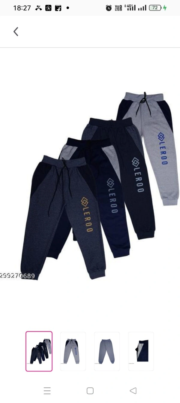 FULL SIDE TOWER PANT 4PFabric: CottonPattern: PrintedNet Quantity (N): 4These pack of pants is made from cotton material,which keep your kids comfortable at all times.its comes with an elastic waistband along with drawsting closure.one side  pocket to carry your essential safely.long wearing comfort bottom welt made up from high quality stretch rib fabric