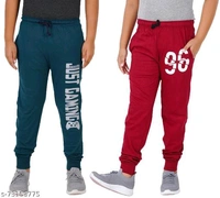  Boys Multicolor Cotton Trackpants & Joggers Pack Of 2Fabric: CottonPattern: PrintedNet Quantity (N): 2Sizes: 6-7 Years, 7-8 YearsCountry of Origin: India