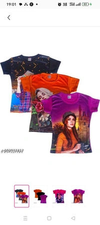 CREATIVAXIS Kids T Shirts for Girl || Kids Photo Print T shirt || Girl T- Shirt Half Sleeve Combo [Pack 3]Fabric: Cotton BlendSleeve Length: Short SleevesPattern: PrintedNet Quantity (N): Pack of 3Sizes: 3-4 Years, 4-5 Years, 5-6 Years, 6-7 Years, 7-8 Years, 8-9 Years, 9-10