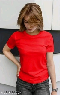Urbane Fashionable Women Tshirts Name: Urbane Fashionable Women Tshirts Fabric: Cotton BlendSleeve Length: Short SleevesPattern: SolidNet Quantity (N): 1Sizes: S  M L  XL Origin: India