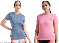 Urbane Fashionable Women Tshirts Name: Urbane Fashionable Women Tshirts Fabric: Cotton BlendSleeve Length: Short SleevesPattern: SolidNet Quantity (N): 1Sizes: S  M L  XL Origin: India