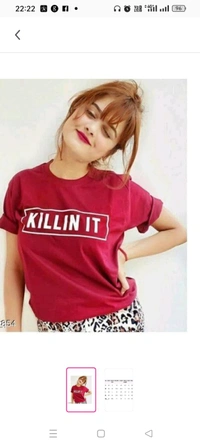 Classy Glamorous Women Tshirts Fabric: CottonSleeve Length: Short SleevesPattern: PrintedNet Quantity (N): 1Sizes:XS, S, M, L, XL, XXLCountry of Origin: India