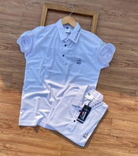 *Very Premium Quality Designer Collar Tshirt M to XXL Artical**Brand  CK**sports Cotton Marty Collar Tshirt with Design**Premium Quality**Next to original Showroom Artical* *Proper chest embroidery**Regular & Comfort Fit**Size -M38,L40,XL42,XXL44** free ship**Full Stock guys*