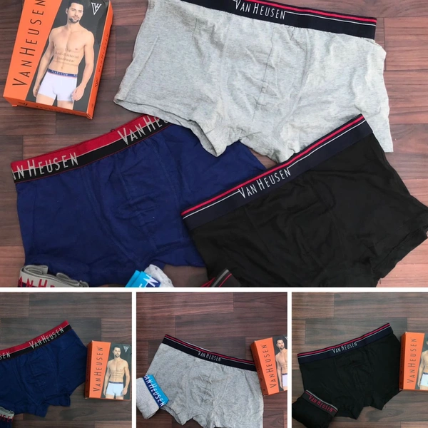 *Very Very Premium Quality*🥰🥰🥰🥰🥰🥰*BRAND -Van Heusen**PLAIN UNDERWEARS**Fabric - 100% Cotton**Fully Stretchable**Colours 3**SIZE- M(80-85 Cm)**L- (90-95 Cm)**XL -(100-105 Cm)**HIGH QUALITY**Quality Guaranted*✔✔*1 Box Pack of 3 Underwears** Ship Free*Full StockTake open ordersSee video for Quality chk