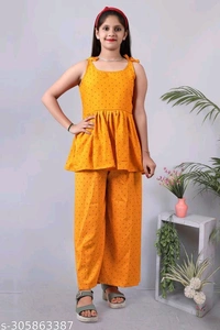 Kachhot Clothing Sets For GirlTop Fabric: CrepeBottom Fabric: CrepeSleeve Length: Shoulder StrapsTop Pattern: SolidBottom Pattern: SolidNet Quantity (N): SingleSizes:4-5 Years, 5-6 Years, 6-7 Years, 7-8 Years, 8-9 Years, 9-10 Years, 10-11 Years, 11-12 Years, 12-13 Years, 13-14 Years, 14-15 Years, 15-16 YearsCountry of Origin: India
