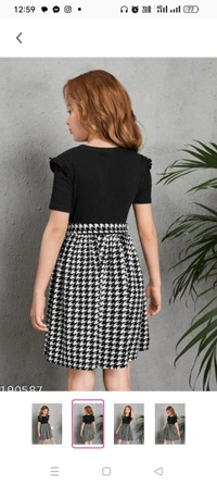 Pretty Classy Girls Frocks & DressesFabric: Cotton BlendSleeve Length: Short SleevesPattern: CheckedNet Quantity (N): SingleSizes:2-3 Years, 3-4 Years, 5-6 Years, 7-8 Years, 9-10 Years, 11-12 YearsCountry of Origin: India