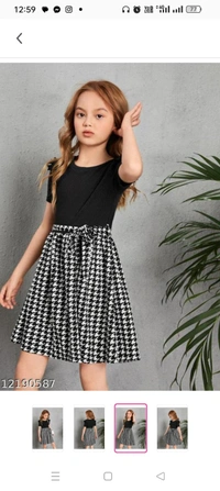 Pretty Classy Girls Frocks & DressesFabric: Cotton BlendSleeve Length: Short SleevesPattern: CheckedNet Quantity (N): SingleSizes:2-3 Years, 3-4 Years, 5-6 Years, 7-8 Years, 9-10 Years, 11-12 YearsCountry of Origin: India