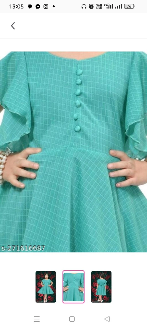 Princess Stylus Green Party Frock.Fabric: Cotton LinenSleeve Length: Short SleevesPattern: SolidNet Quantity (N): SingleSizes:12-18 Months, 18-24 Months, 1-2 Years, 2-3 Years, 3-4 Years, 4-5 Years, 5-6 Years, 6-7 Years, 7-8 Years, 8-9 Years, 9-10 Years, 10-11 Years, 11-12 YearsCountry of Origin: India