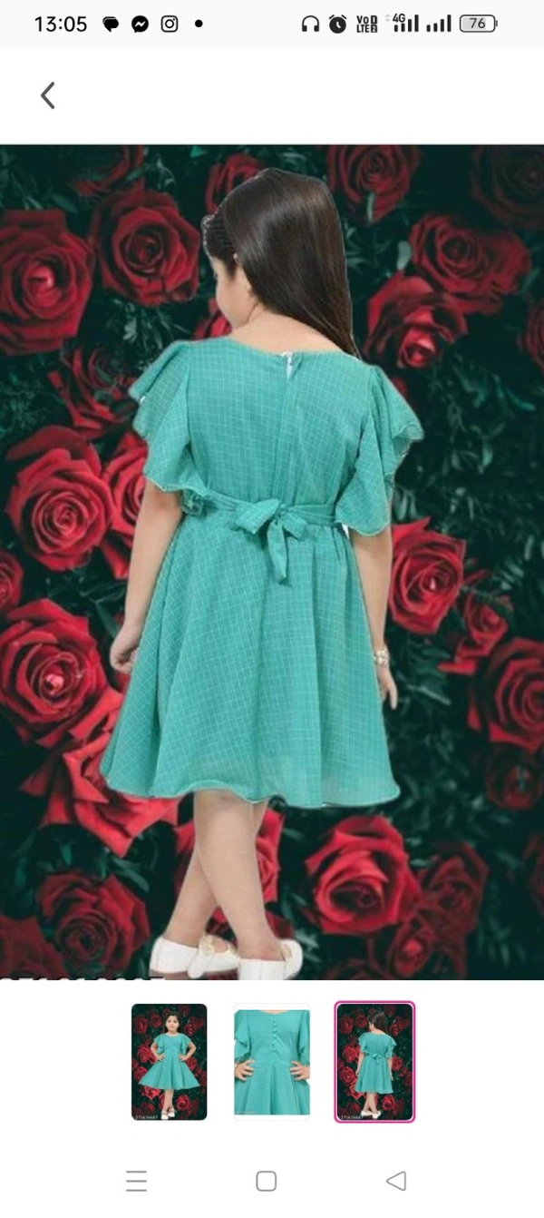 Princess Stylus Green Party Frock.Fabric: Cotton LinenSleeve Length: Short SleevesPattern: SolidNet Quantity (N): SingleSizes:12-18 Months, 18-24 Months, 1-2 Years, 2-3 Years, 3-4 Years, 4-5 Years, 5-6 Years, 6-7 Years, 7-8 Years, 8-9 Years, 9-10 Years, 10-11 Years, 11-12 YearsCountry of Origin: India