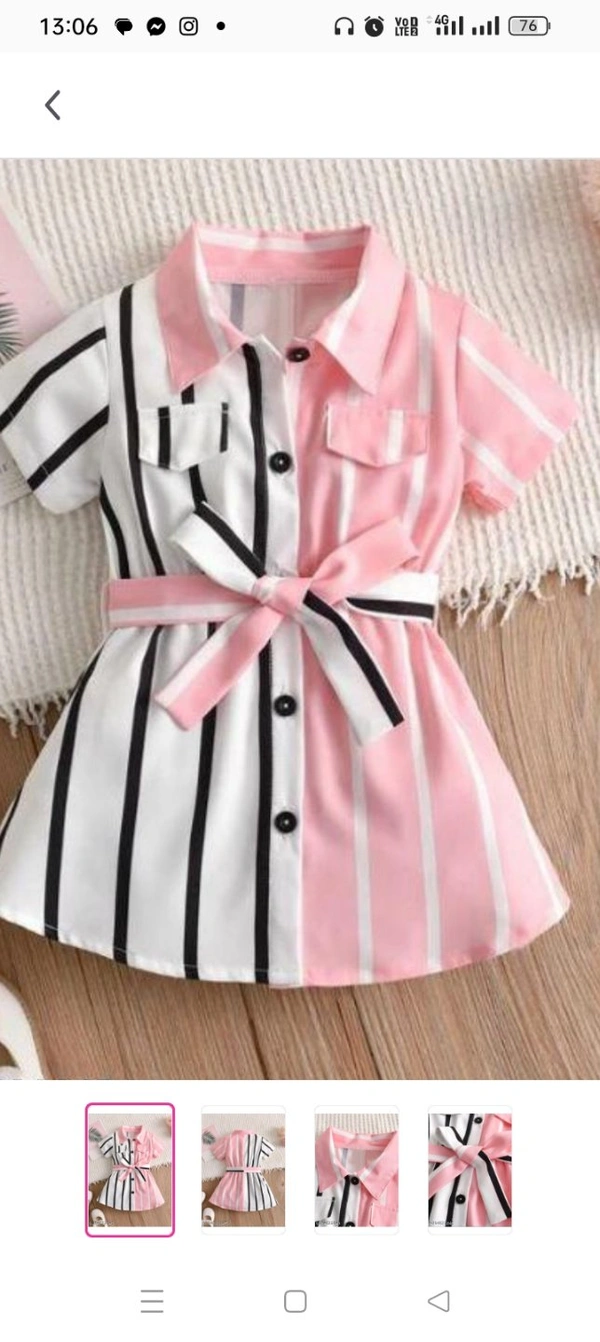  Girl Pink Floral Frock SetFabric: RayonSleeve Length: Short SleevesPattern: PrintedNet Quantity (N): SingleSizes:12-18 Months, 18-24 Months, 1-2 Years, 2-3 Years, 3-4 Years, 4-5 Years, 5-6 Years, 6-7 YearsRADHE FASHION presents this designer Frock girls dress.The best part of the dress is perfect for weddings, birthday parties and special occasions.Cou