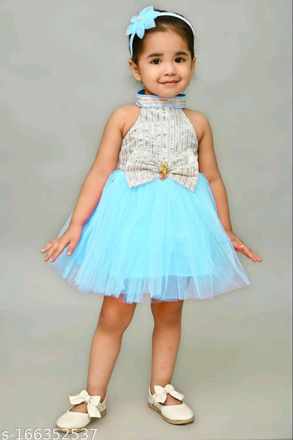 Westren Tie  Frocks & Dresses For Baby GirlsFabric: NetSleeve Length: SleevelessPattern: EmbellishedNet Quantity (N): SingleSizes:0-3 Months, 3-6 Months, 6-9 Months, 6-12 Months, 9-12 Months, 12-18 Months, 18-24 Months, 0-1 Years, 1-2 Years, 2-3 YearsCountry of Origin: India