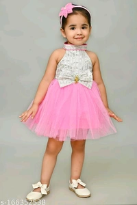 Westren Tie  Frocks & Dresses For Baby GirlsFabric: NetSleeve Length: SleevelessPattern: EmbellishedNet Quantity (N): SingleSizes:0-3 Months, 3-6 Months, 6-9 Months, 6-12 Months, 9-12 Months, 12-18 Months, 18-24 Months, 0-1 Years, 1-2 Years, 2-3 YearsCountry of Origin: India