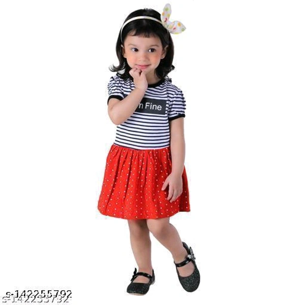 Bilyball Kids Girls/Baby Girls Stylish Cotton Navy Moon Dress/Frock (Pack of 1)Fabric: CottonSleeve Length: Short SleevesPattern: PrintedNet Quantity (N): SingleSizes:6-9 Months, 9-12 Months, 12-18 Months, 18-24 Months, 2-3 Years, 3-4 Years, 4-5 YearsA comfortable Kids Drees  to add to your lounge we
