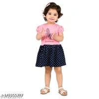Bilyball Kids Girls/Baby Girls Stylish Cotton Navy Moon Dress/Frock (Pack of 1)Fabric: CottonSleeve Length: Short SleevesPattern: PrintedNet Quantity (N): SingleSizes:6-9 Months, 9-12 Months, 12-18 Months, 18-24 Months, 2-3 Years, 3-4 Years, 4-5 YearsA comfortable Kids Drees  to add to your lounge we