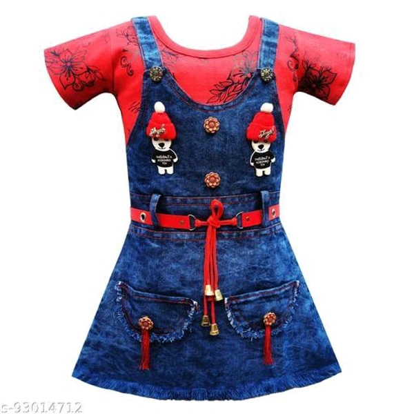Girls Red Cotton Frocks & Dresses Pack Of 1Fabric: CottonSleeve Length: SleevelessPattern: PrintedNet Quantity (N): SingleSizes:1-2 Years (Bust Size: 18 in, Length Size: 22 in) 2-3 Years (Bust Size: 20 in, Length Size: 24 in) 3-4 YearsCountry of Origin: India