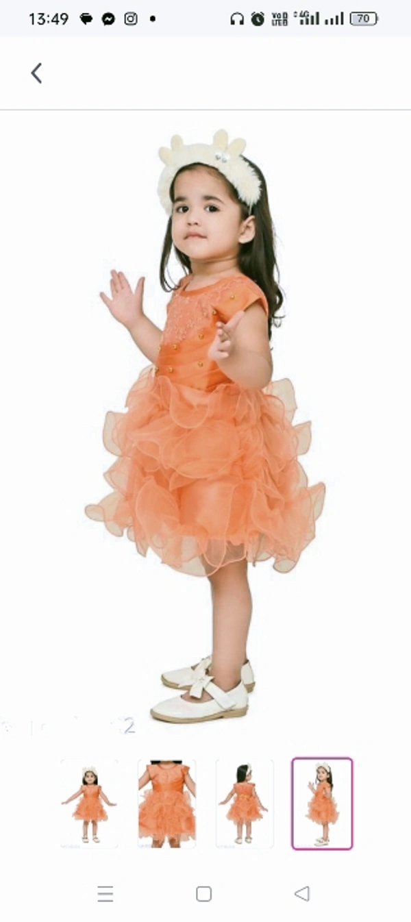 Party Weare baby girl frockFabric: NetSleeve Length: SleevelessPattern: EmbellishedNet Quantity (N): SingleSizes:3-6 Months, 6-9 Months, 6-12 Months, 9-12 Months, 12-18 Months, 18-24 Months, 0-1 Years, 1-2 YearsCountry of Origin: India