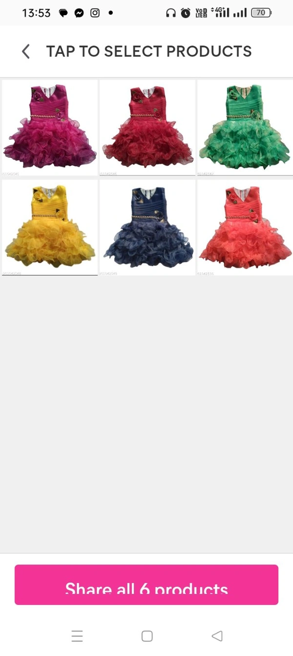 Beautiful Tinkle Comfy Girls Frocks & DressesFabric: NetSleeve Length: SleevelessPattern: EmbellishedNet Quantity (N): SingleSizes:6-9 Months, 6-12 Months, 9-12 Months, 12-18 Months, 18-24 Months, 0-1 Years, 1-2 YearsFANCY FROCK FOR LITTLE PRINCESS.Country of Origin: India