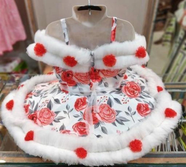 Beautiful Best Designer Baby Doll Frock Dress Daily casuals Baby Birthday Girl Gift ItemFabric: NetSleeve Length: SleevelessPattern: PrintedNet Quantity (N): SingleSizes:6-9 Months, 6-12 Months, 9-12 Months, 12-18 Months, 18-24 Months, 1-2 YearsBest Designer Baby Doll Frock Dress Daily casuals Baby Birthday Gir