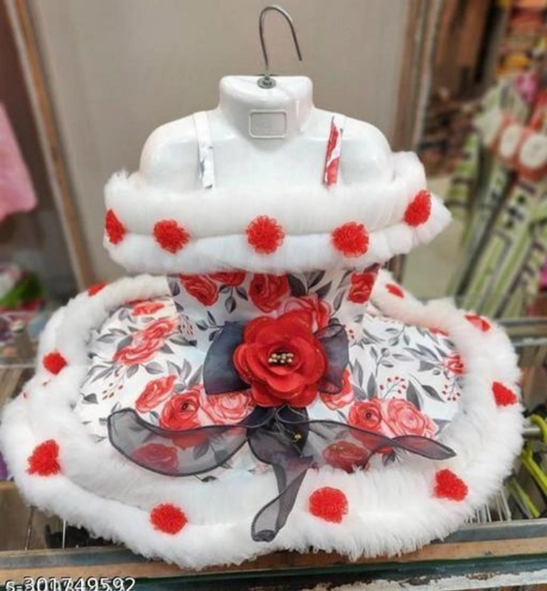 Beautiful Best Designer Baby Doll Frock Dress Daily casuals Baby Birthday Girl Gift ItemFabric: NetSleeve Length: SleevelessPattern: PrintedNet Quantity (N): SingleSizes:6-9 Months, 6-12 Months, 9-12 Months, 12-18 Months, 18-24 Months, 1-2 YearsBest Designer Baby Doll Frock Dress Daily casuals Baby Birthday Gir