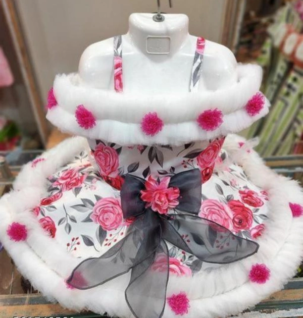 Beautiful Best Designer Baby Doll Frock Dress Daily casuals Baby Birthday Girl Gift ItemFabric: NetSleeve Length: SleevelessPattern: PrintedNet Quantity (N): SingleSizes:6-9 Months, 6-12 Months, 9-12 Months, 12-18 Months, 18-24 Months, 1-2 YearsBest Designer Baby Doll Frock Dress Daily casuals Baby Birthday Gir