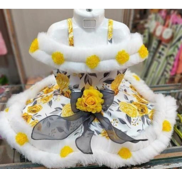 Beautiful Best Designer Baby Doll Frock Dress Daily casuals Baby Birthday Girl Gift ItemFabric: NetSleeve Length: SleevelessPattern: PrintedNet Quantity (N): SingleSizes:6-9 Months, 6-12 Months, 9-12 Months, 12-18 Months, 18-24 Months, 1-2 YearsBest Designer Baby Doll Frock Dress Daily casuals Baby Birthday Gir