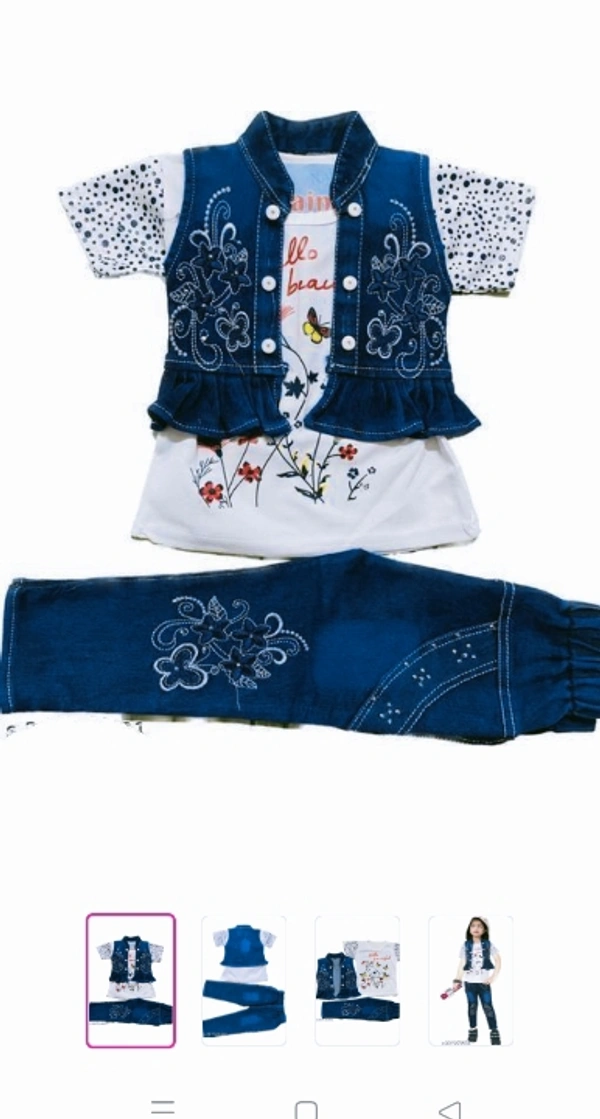 Stylish N2022Sleeve Length: Short SleevesTop Pattern: EmbellishedBottom Pattern: EmbellishedNet Quantity (N): SingleSizes:2-3 Years, 3-4 Years, 4-5 Years, 5-6 Years, 6-7 YearsJINS hojri 3 pis sat not plus sizeCountry of Origin: India