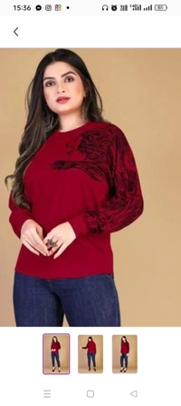 Modern Women Tshirts *Fabric: CottonSleeve Length: Long SleevesPattern: PrintedNet Quantity (N): 1Sizes:M L XL XXL 